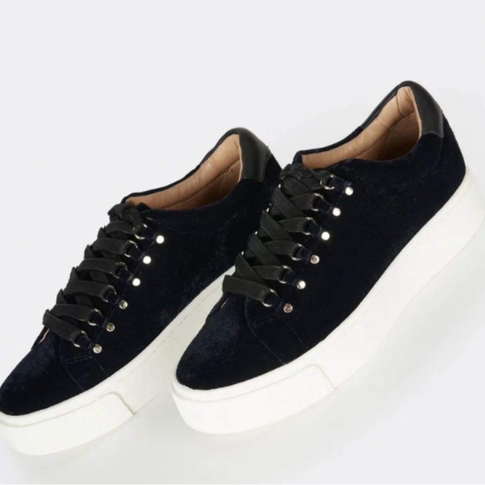 Joie Handan Black Velvet Tennis Shoes